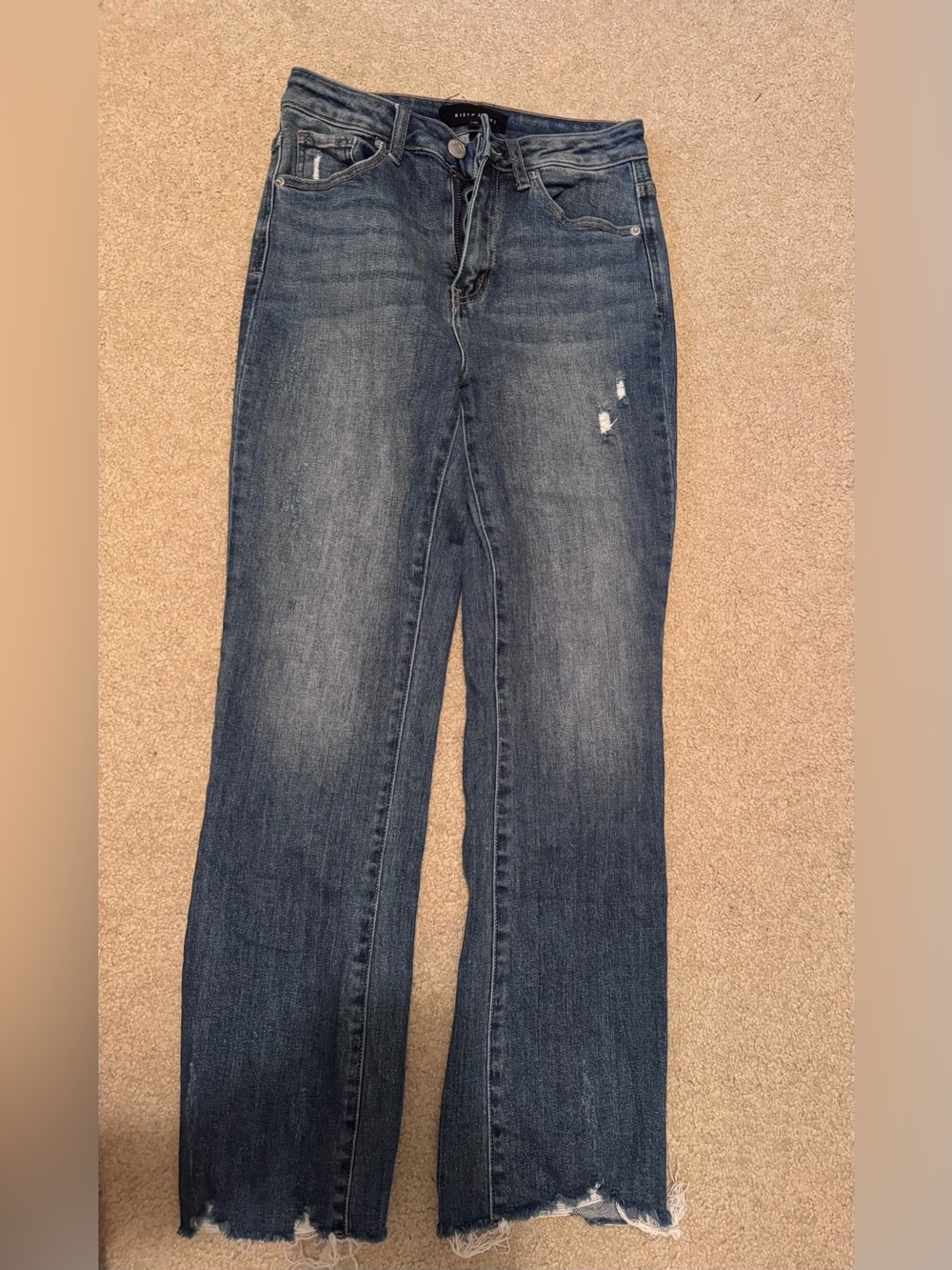 Dark Wash Women's Straight-Leg Jeans - Blue